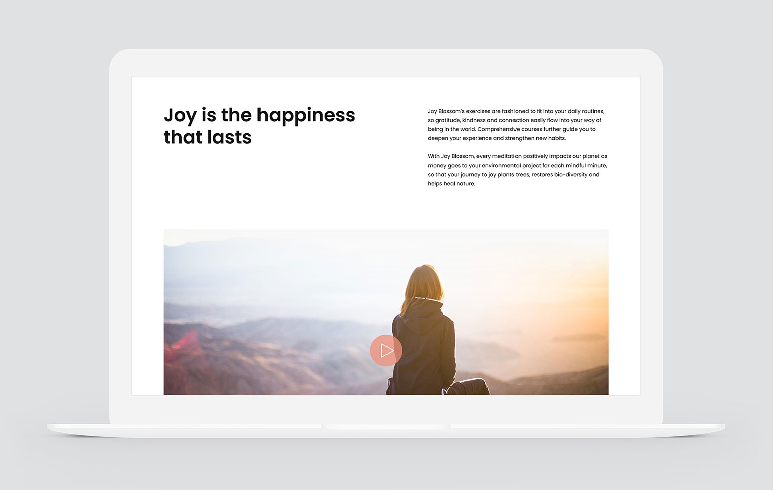Joy Blossom Website Screenshot